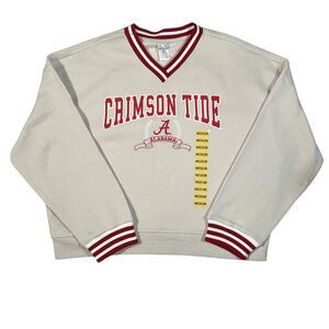 NEW - Women's Long Sleeve Alabama Crimson Tide Team Logo Sweatshirt